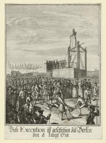 Hinrichtung in Berlin, 8. Juli 1718
