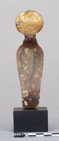 Figur einer heiligen Kobra (Uräus) mit Sonnenscheibe