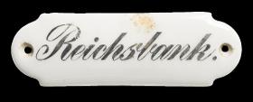Namensschild "Reichsbank."