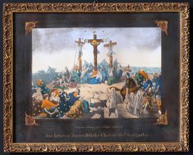 Die letzten Augenblicke Christi auf Golgatha.