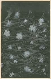 Marmorpapier (Blumen)