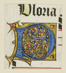 Initiale P aus einem Antiphonar für Ludwig XII. und Anne de Bretagne, Frankreich