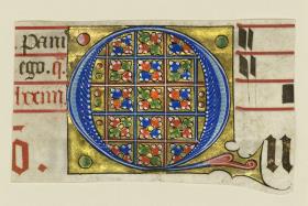 Initiale Q aus einem Antiphonar für Ludwig XII. und Anne de Bretagne, Frankreich