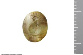 Gemme mit Darstellung des Gottes Kanopus