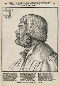Albrecht Dürer Conterfeyt in seinem alter Des LVI. Jares