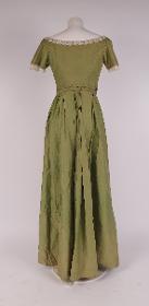Zweiteiliges Kleid aus grüner Baumwolle