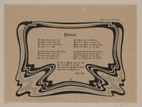 Umrahmung zum Gedicht Phantasie von Gustav Falke (in Simplicissimus 4/1898, S. 26)