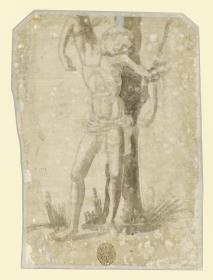 Hl. Sebastian, an einen Baum gefesselt