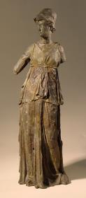 "Minerva". Hellenistische Athenastatuette mit antiker Basis