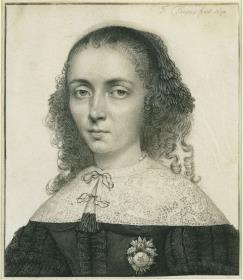 Bildnis einer halb nach links gewandten Dame mit Spitzenkragen