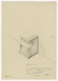 Nachtschrank Dieckmann, Ansicht (Möbelentwürfe, Betten)