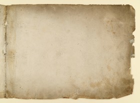 Vorsatzblatt des Skizzenbuches [Leerseite]