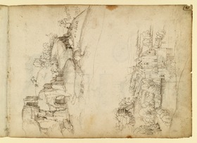 Zwei Landschaften in zwei Registern: Felsentor und Wasserschloss