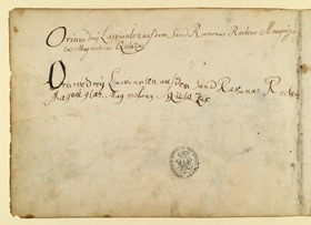 [Leerseite] mit Aufschrift