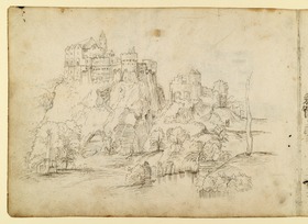 Burg auf einem Felsen