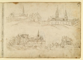 Vier Stadtansichten