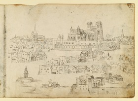 Teilskizzen einer großen Stadt