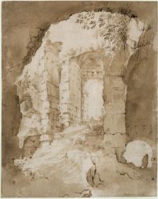 Ansicht im Inneren des Colosseums in Rom