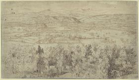 Baumreiche südfranzösische Hügellandschaft
