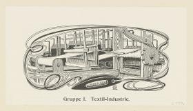 Gruppe I. Textil-Industrie (in Berlin und seine Arbeit, Amtlicher Bericht der Berliner Gewerbe-Ausstellung 1896, S. 199)