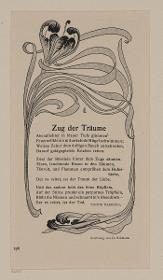 Umrahmung Gedicht Zug der Träume von Victor Hardung (in der Jugend Heft 19/1896, S. 296)