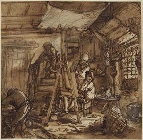 Der Maler im Atelier