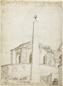 Vatikanischer Obelisk vor Santa Maria della Febbre