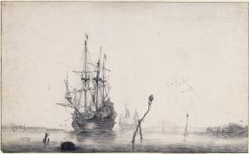 Segelschiffe vor Anker