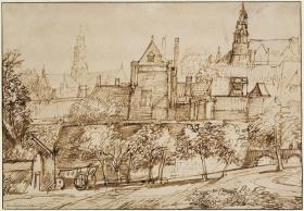 Blick auf die Groote Kerk in Haarlem