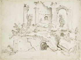 Nymphaeum der Aqua Iulia mit den "Trofei di Mario"