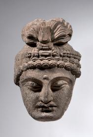 Kopf eines Bodhisattva mit Turban