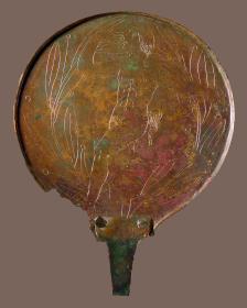 Etruskischer Spiegel mit Satyr
