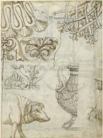 Ornamente. Opferschwein. Prunkvase