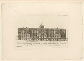 Nördliche Fassade des Königspalastes von Madrid