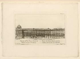 Westliche Fassade des Königspalastes von Madrid