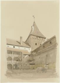 Der Hof des Schlosses Neidenburg