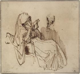 Lesende Frau