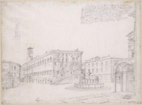 Der Marktplatz in Perugia