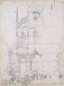 Die Westseite des Domes zu Siena