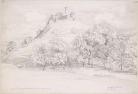 Ansicht der Burg Hohenzollern von Westen