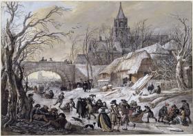 Winter: Vergnügen auf dem Eise