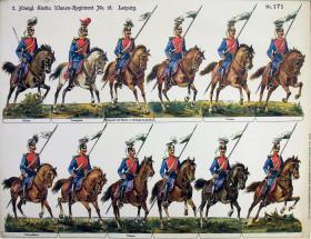2. Königl. Sächs. Ulanen-Regiment. No.18. Leipzig.