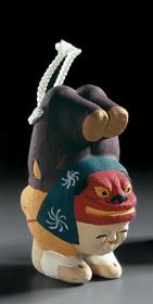 Tänzer mit Löwenmaske,  Kakubei-jishi no dorei 角兵衛獅子の土鈴