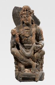 Sitzender Bodhisattva mit Lotosblume