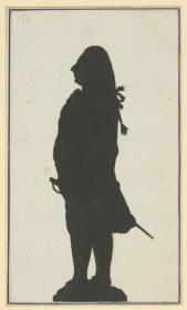Herrensilhouette in Ganzfigur (stehend)