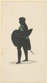 Herrensilhouette in Ganzfigur (stehend)