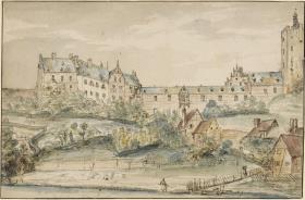 Die Schwanenburg und Kanzlei zu Kleve von Süden
