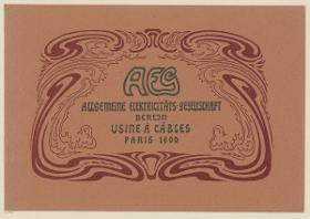 AEG Allgemeine Elektricitäts-Gesellschaft, Paris 1900