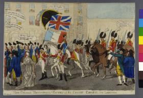 The grand triumphal entry of the chief consul into London