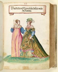 Trachtenbuch: Venedische und Veronesische Edelleut weiber im Summer